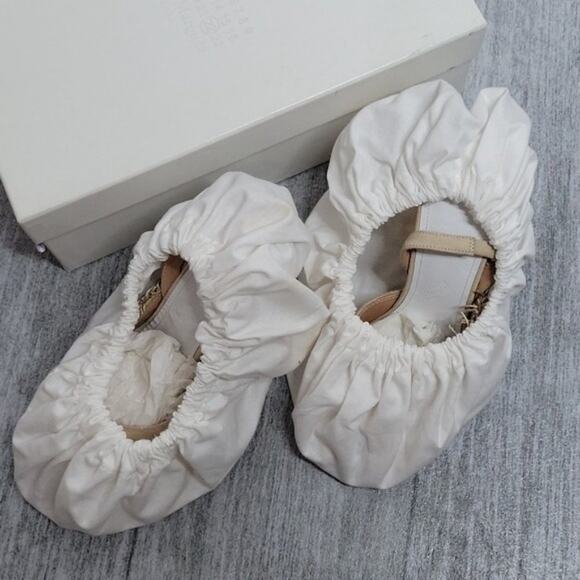 Maison Margiela Fringed Crepe & Suede Slingback Peep Toe Stiletto Pumps NEW 37 - Picture 9 of 11